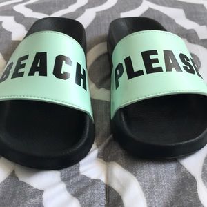 Victoria secret pink pool slides